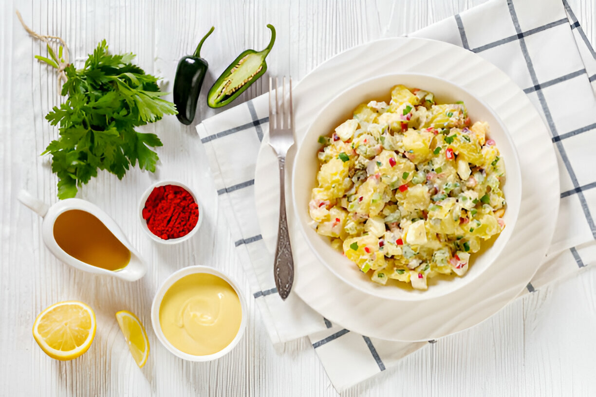 Deviled Egg Macaroni Pasta Salad