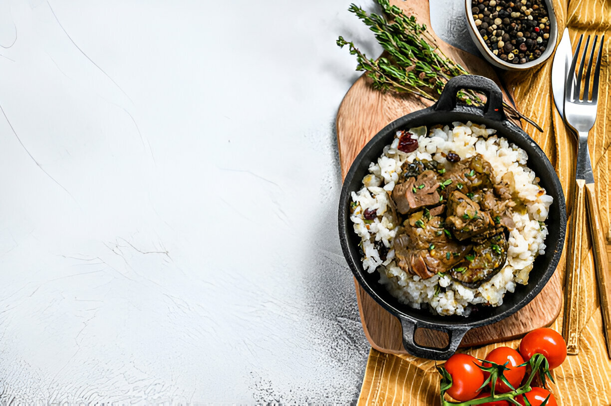 Honey Garlic Butter Steak and Rice Skillet