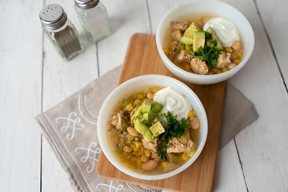 Keto & Low Carb White Chicken Chili