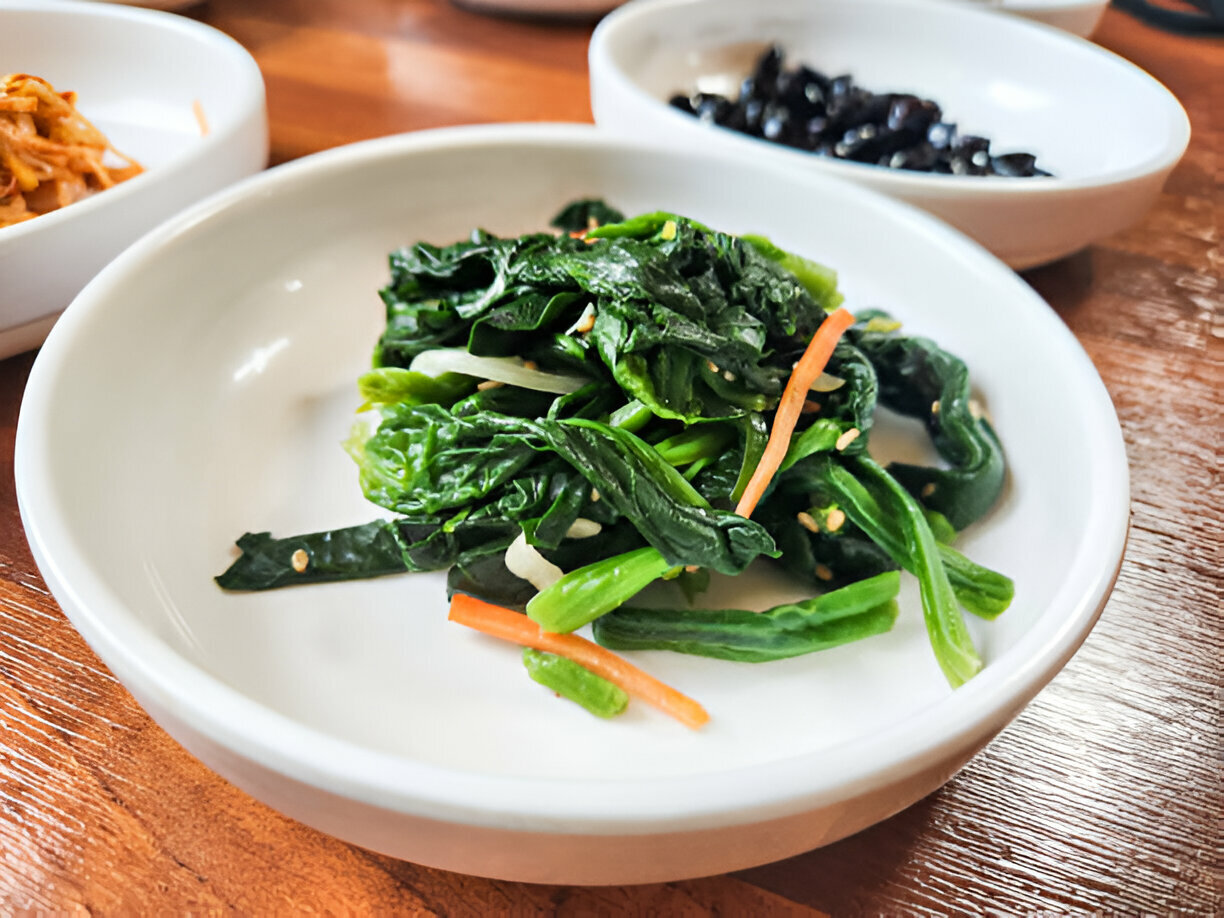 Korean Spinach Salad 2 Ways