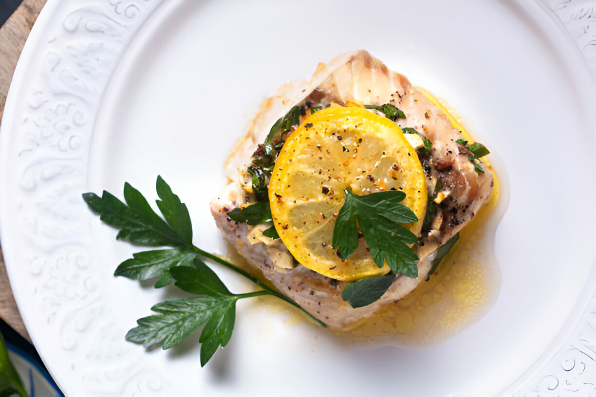 Lemon Butter Baked Cod