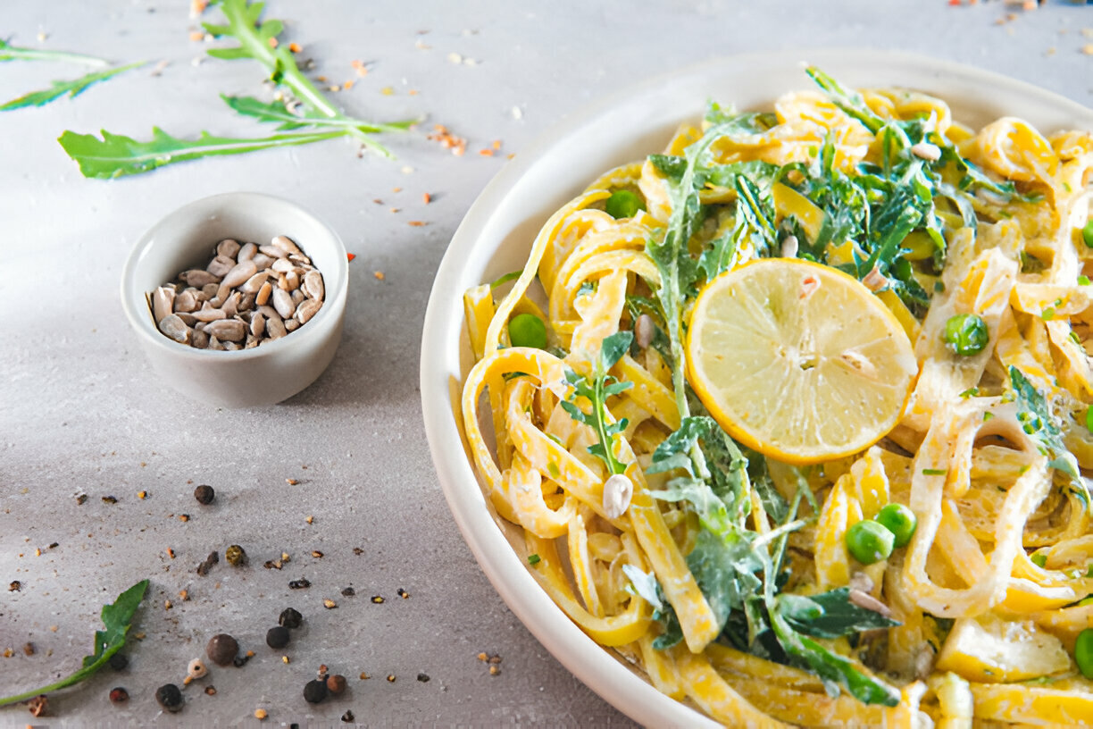 Lemon Ricotta Pasta with Spinach