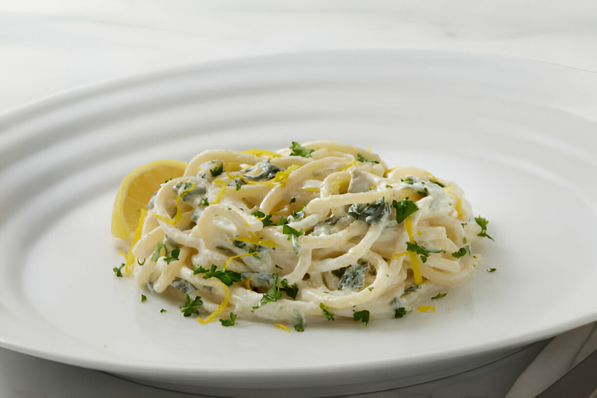 Lemon Ricotta Pasta with Spinach