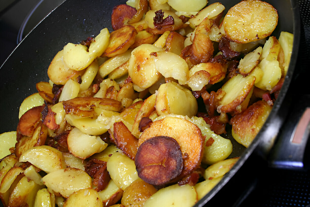 Oven Fried Potatoes & Onions