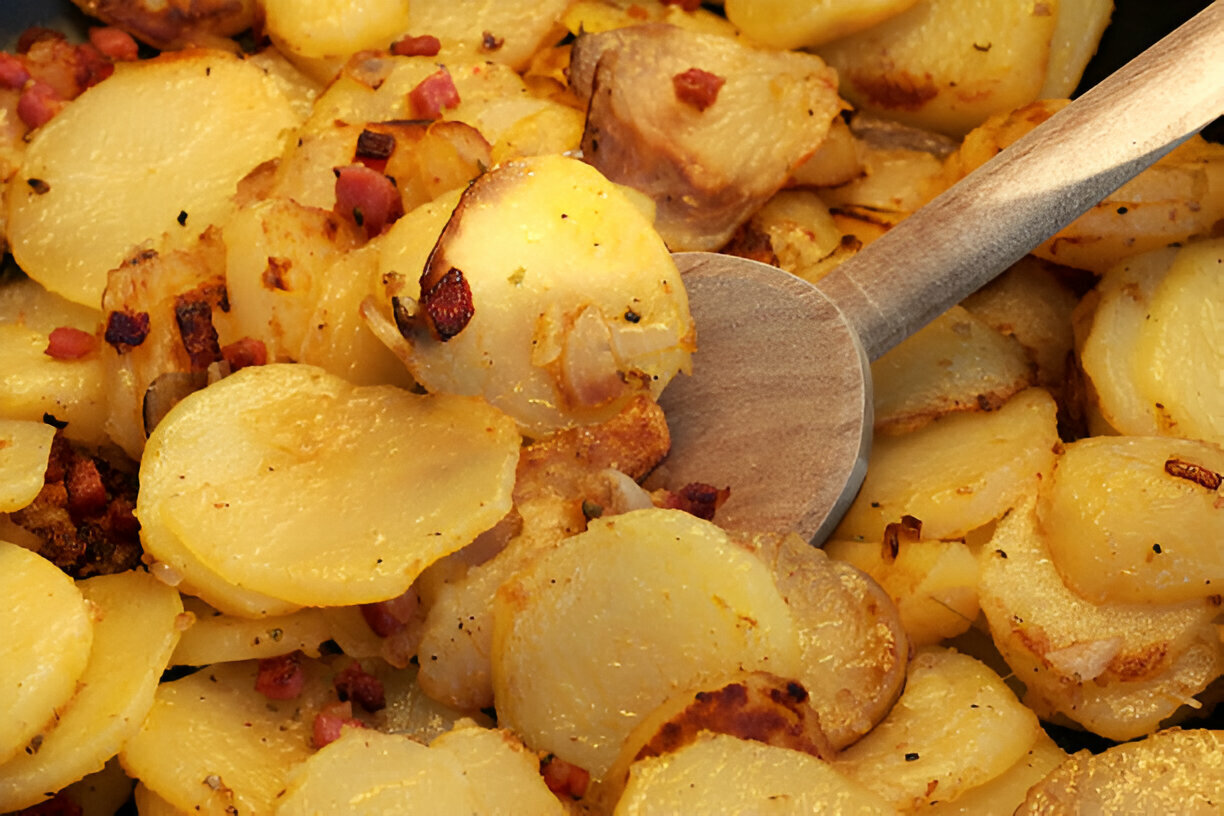 Oven Fried Potatoes & Onions