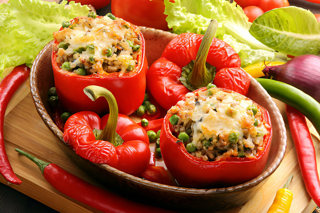 Philly Cheesesteak Loaded Stuffed Peppers