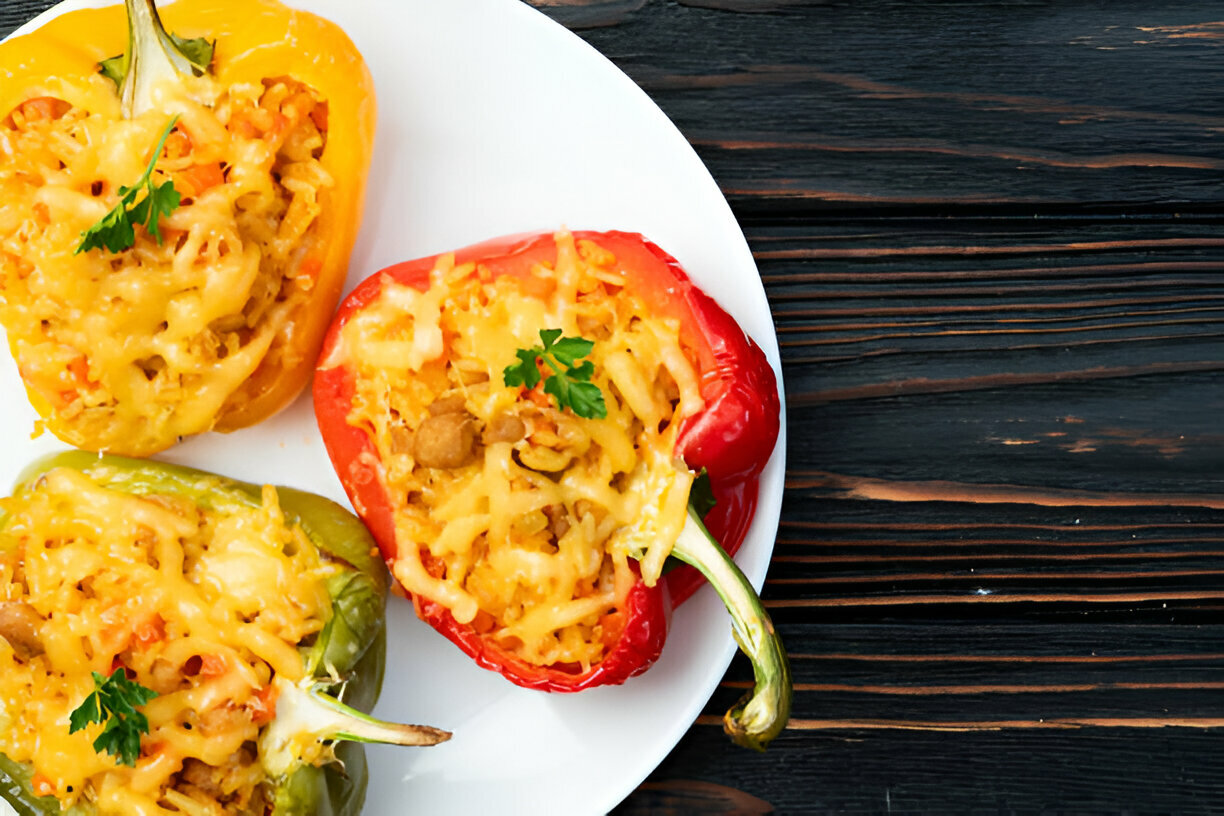 Philly Cheesesteak Loaded Stuffed Peppers