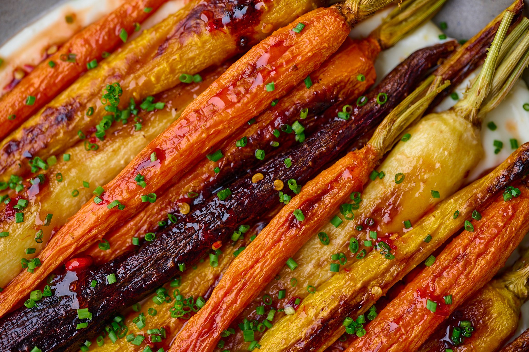 Roasted Carrots with Whipped Ricotta and Hot Honey