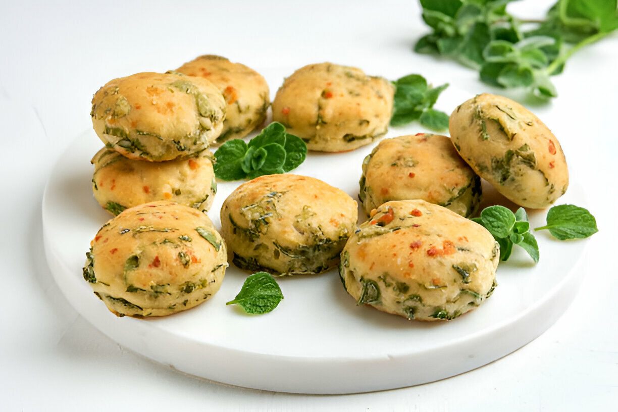 Spinach  Feta Cookies Spanakopita Cookies